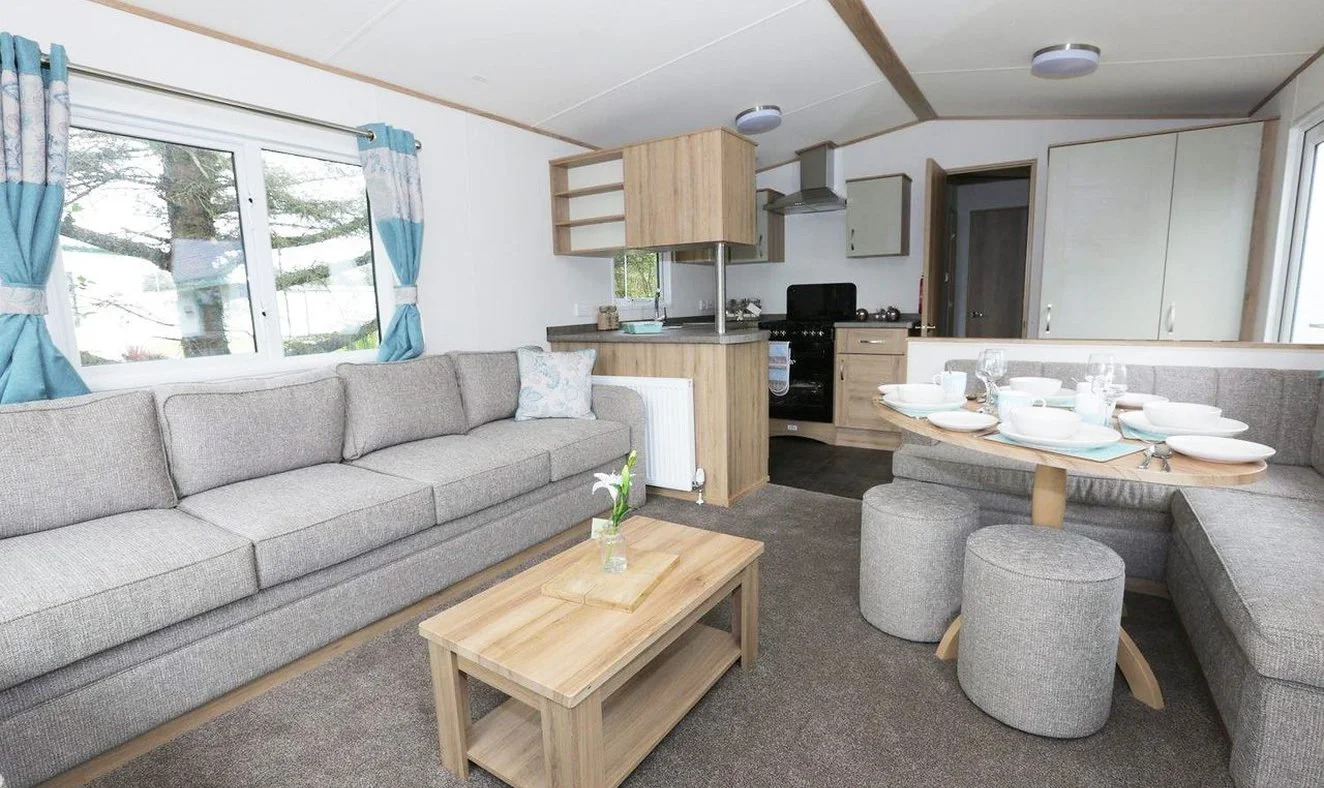 Luxury Caravan Living Area