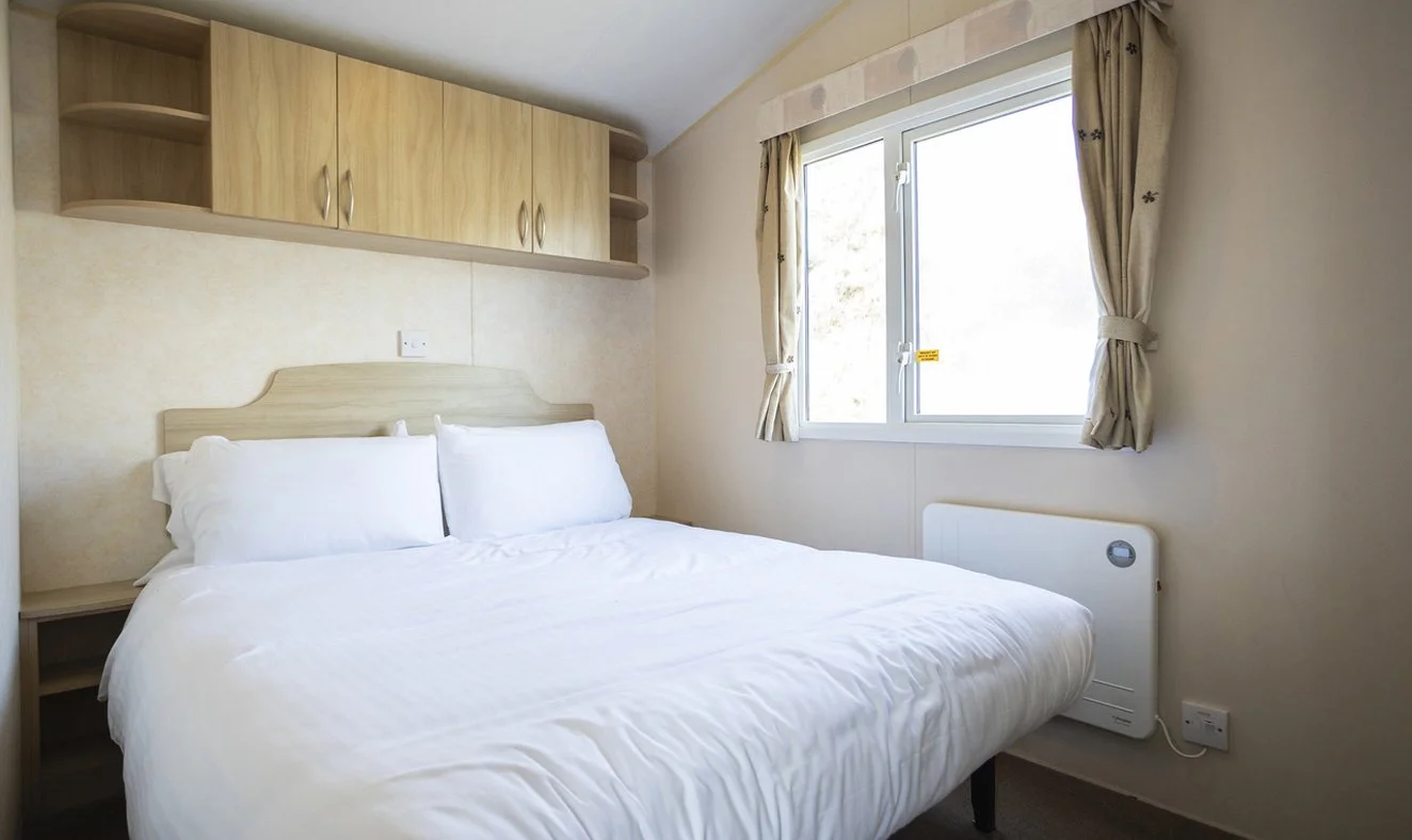 Value caravan double bedroom
