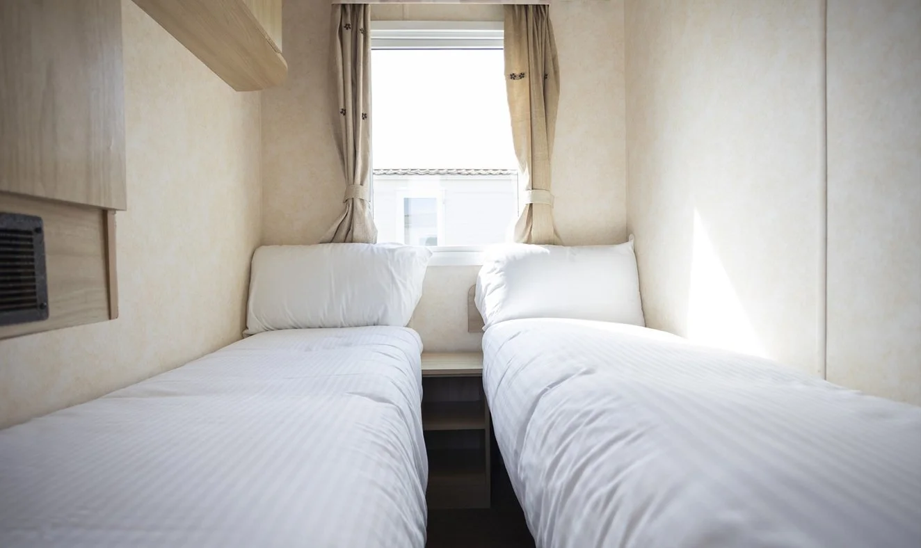 Value caravan twin bedroom