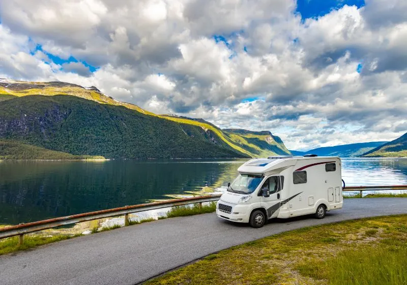 Motorhome at Lakes