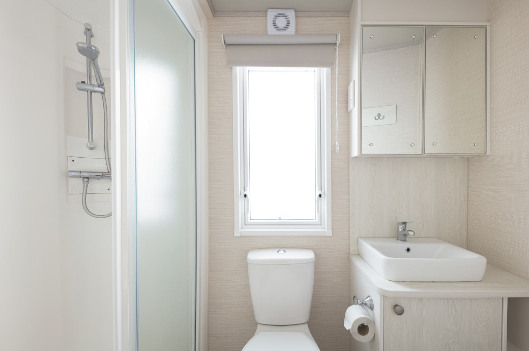 Gold caravan interior