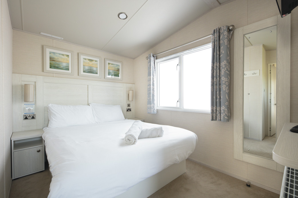 Gold caravan interior