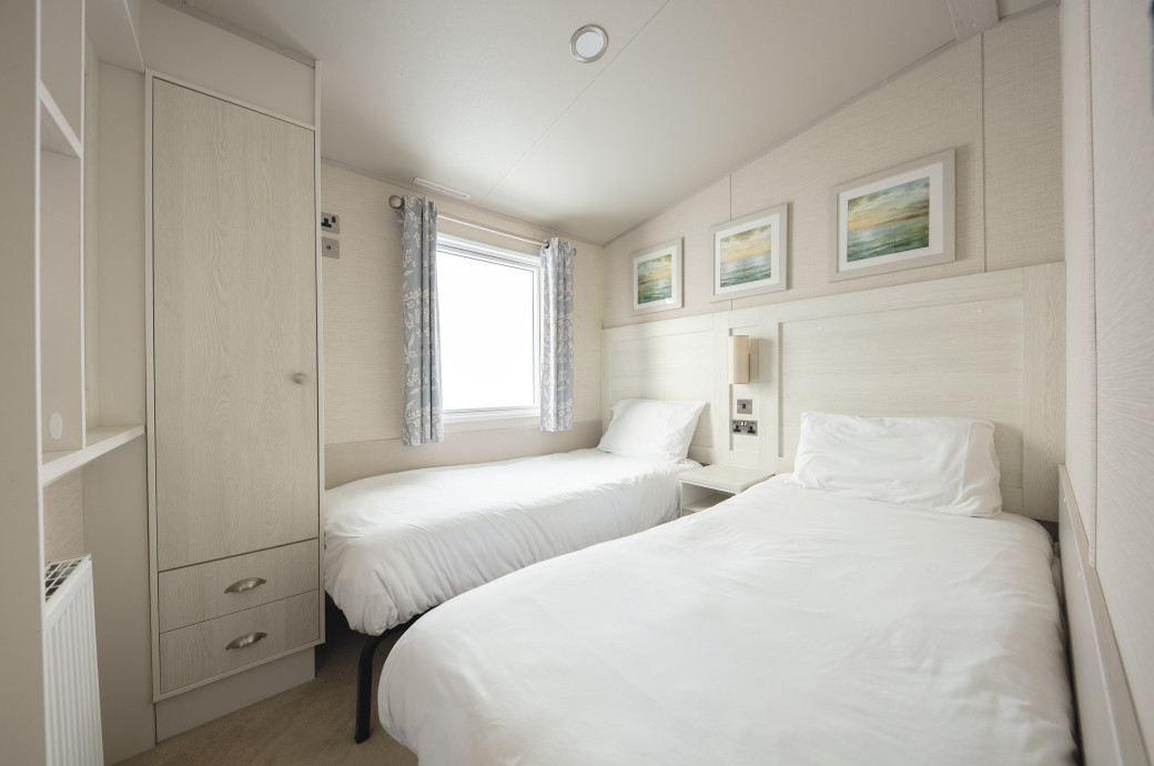 Gold caravan interior
