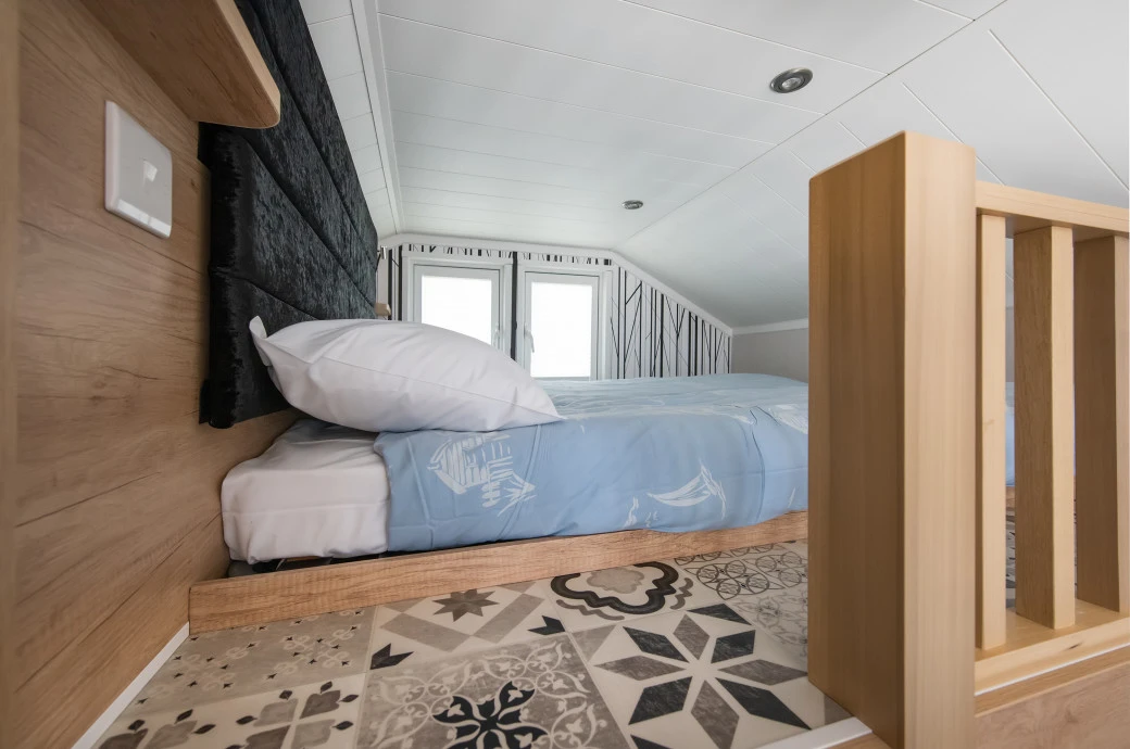 Glamping pod interior