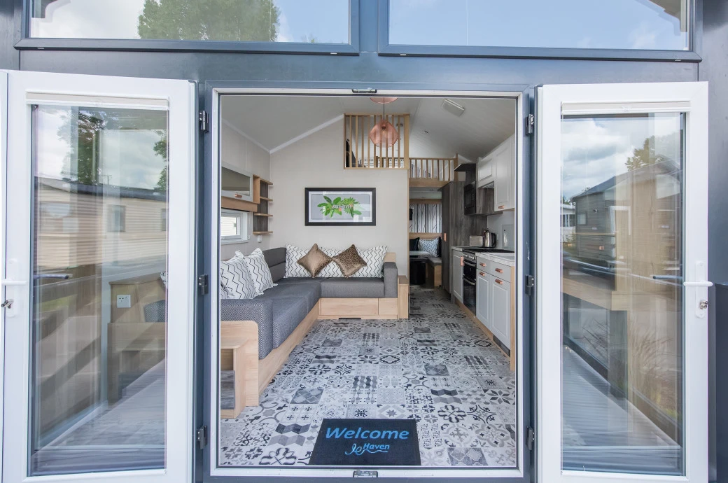 Glamping pod interior