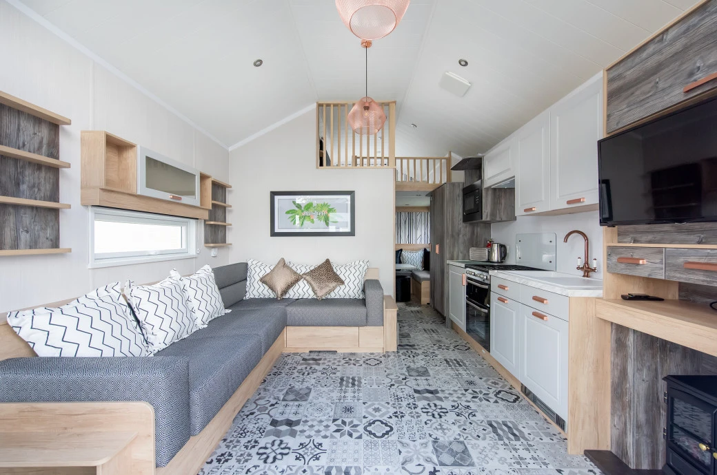 Glamping pod interior