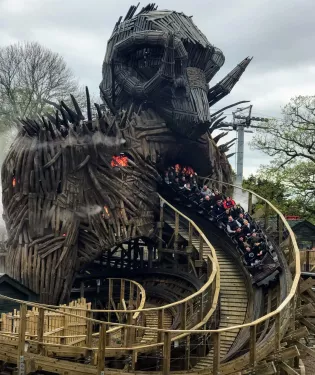 Wicker Man rollercoaster at Alton Towers