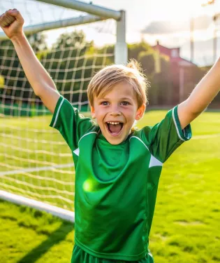 Happy Football Player