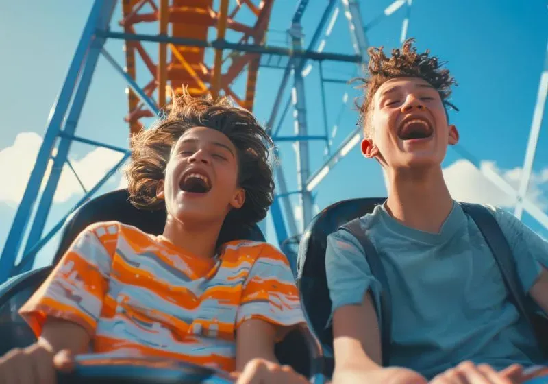Fun at a theme park